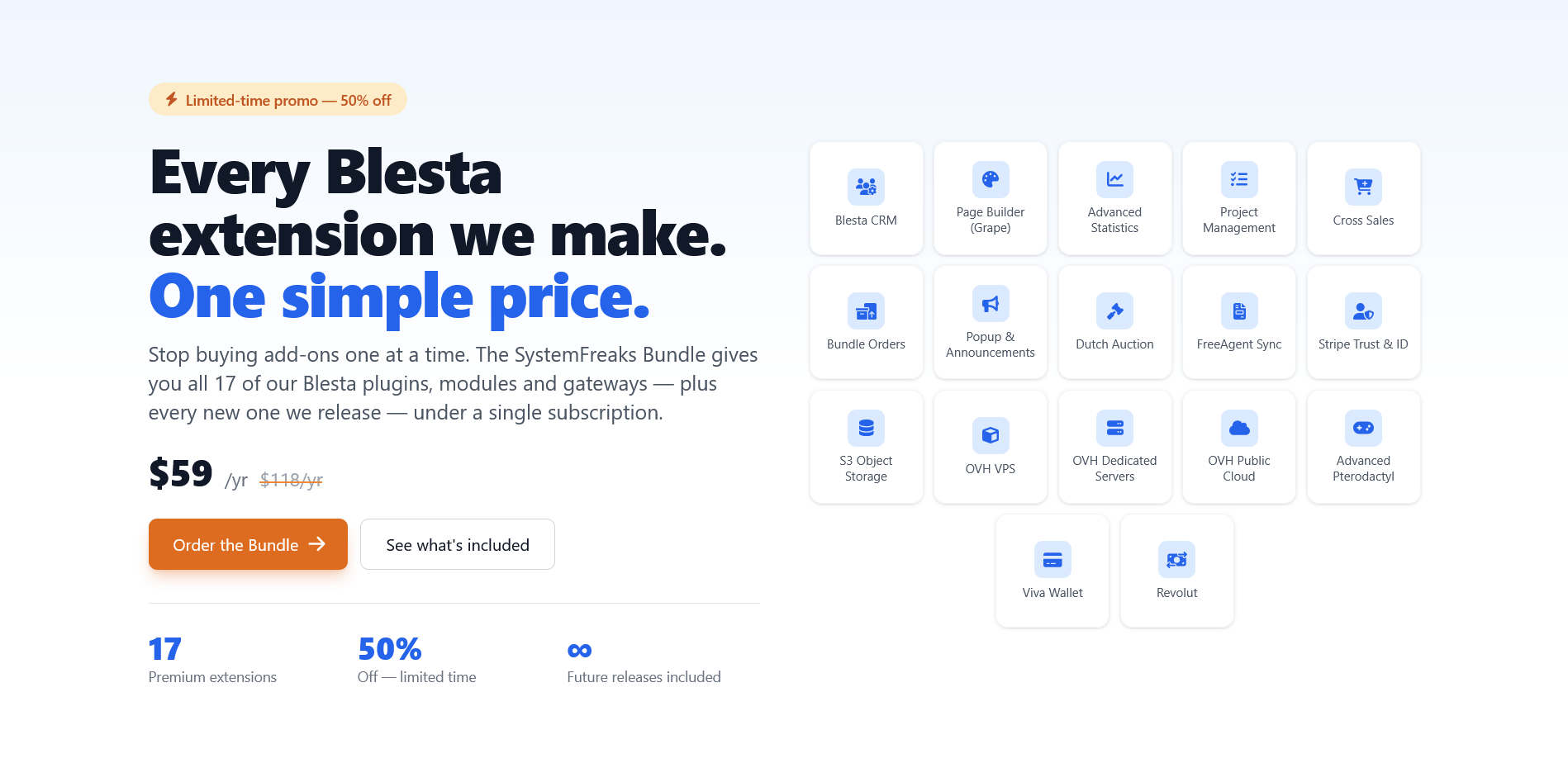 SystemFreaks Blesta Bundle