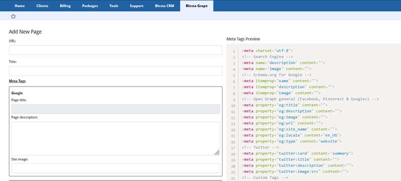 seo optimization for blesta and whmcs